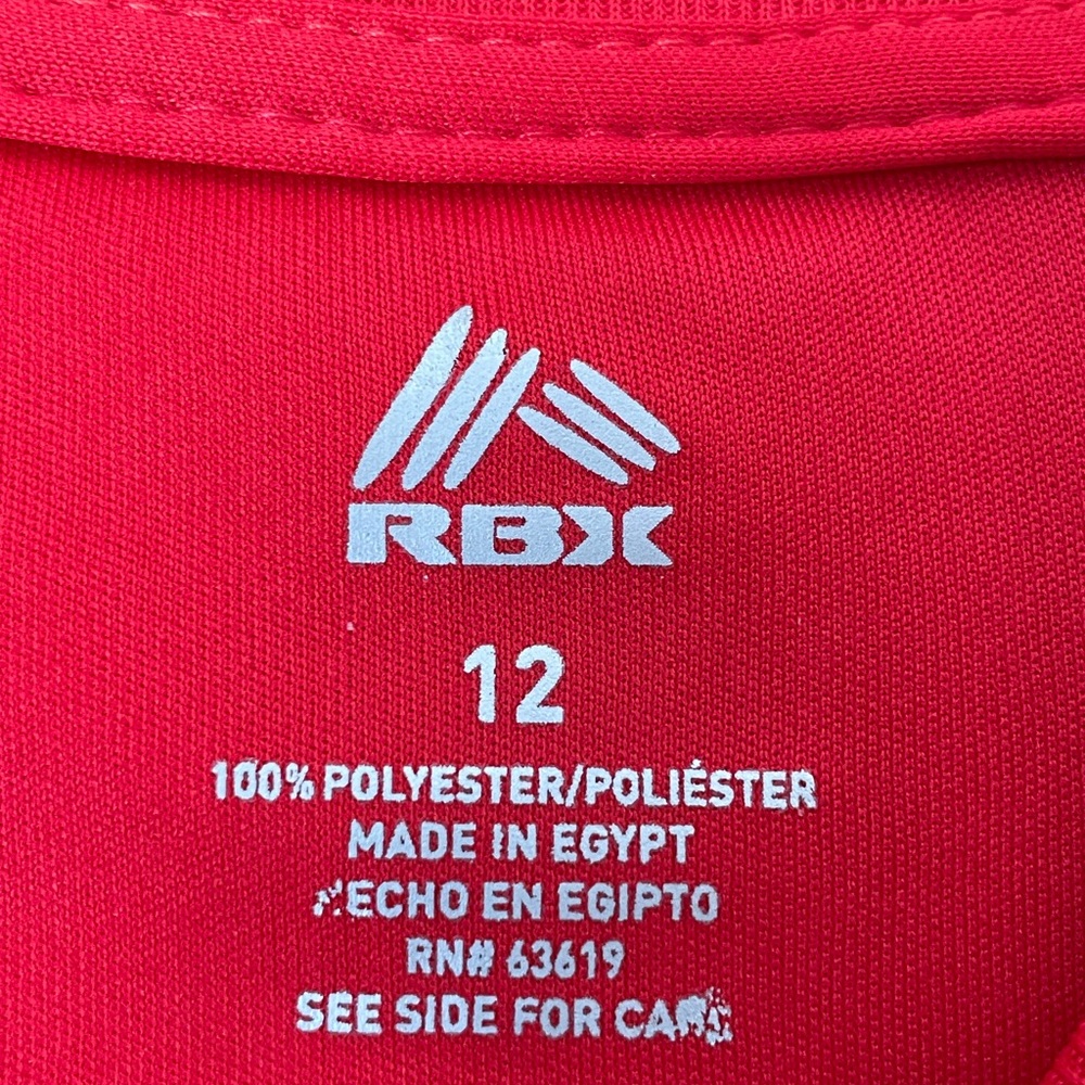 Adidas Kids Red Tee with Basketball Design - Picture 6 of 6